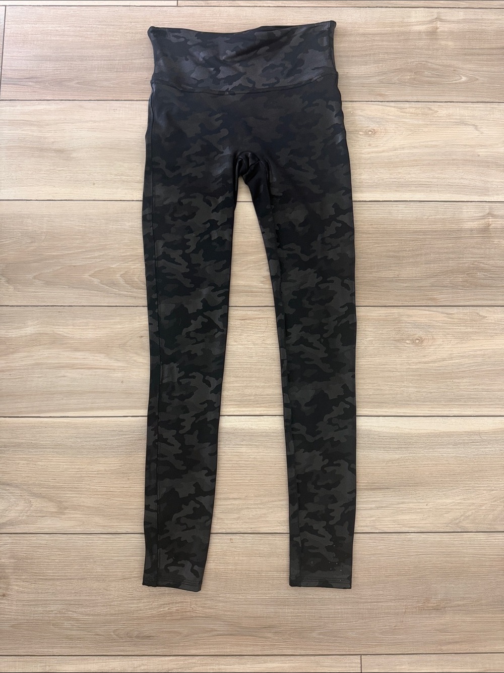 SPANX High-Waist Camo Leggings - Black